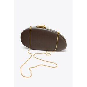 ZARA METALLIC CLOSURE CLUTCH